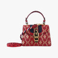 Sylvie red×Multicolour Leather 470270 I032590880シルヴィ レッド×マルチカラー レザー 470270 I032590880