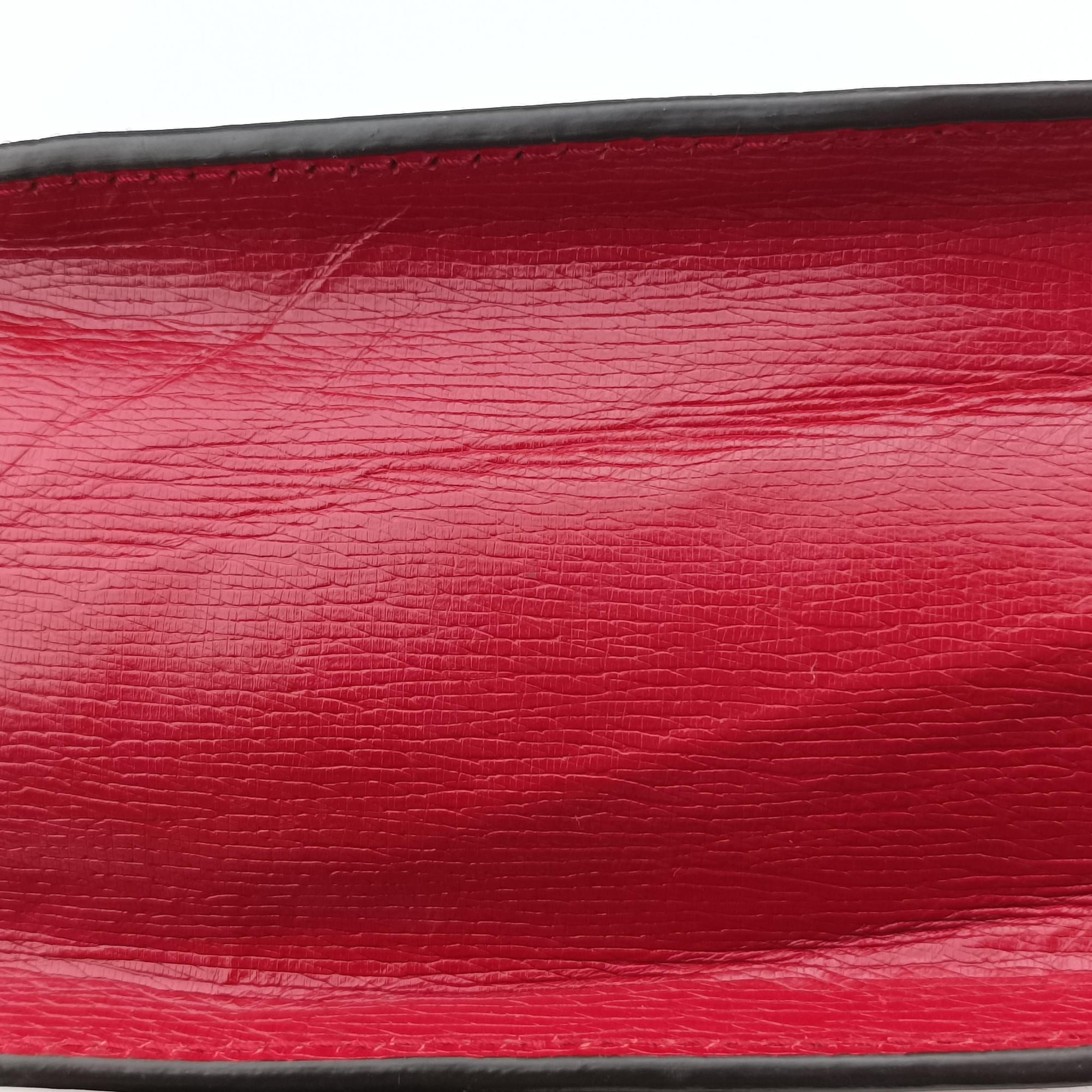 Sylvie red×Multicolour Leather 470270 I032590880シルヴィ レッド×マルチカラー レザー 470270 I032590880