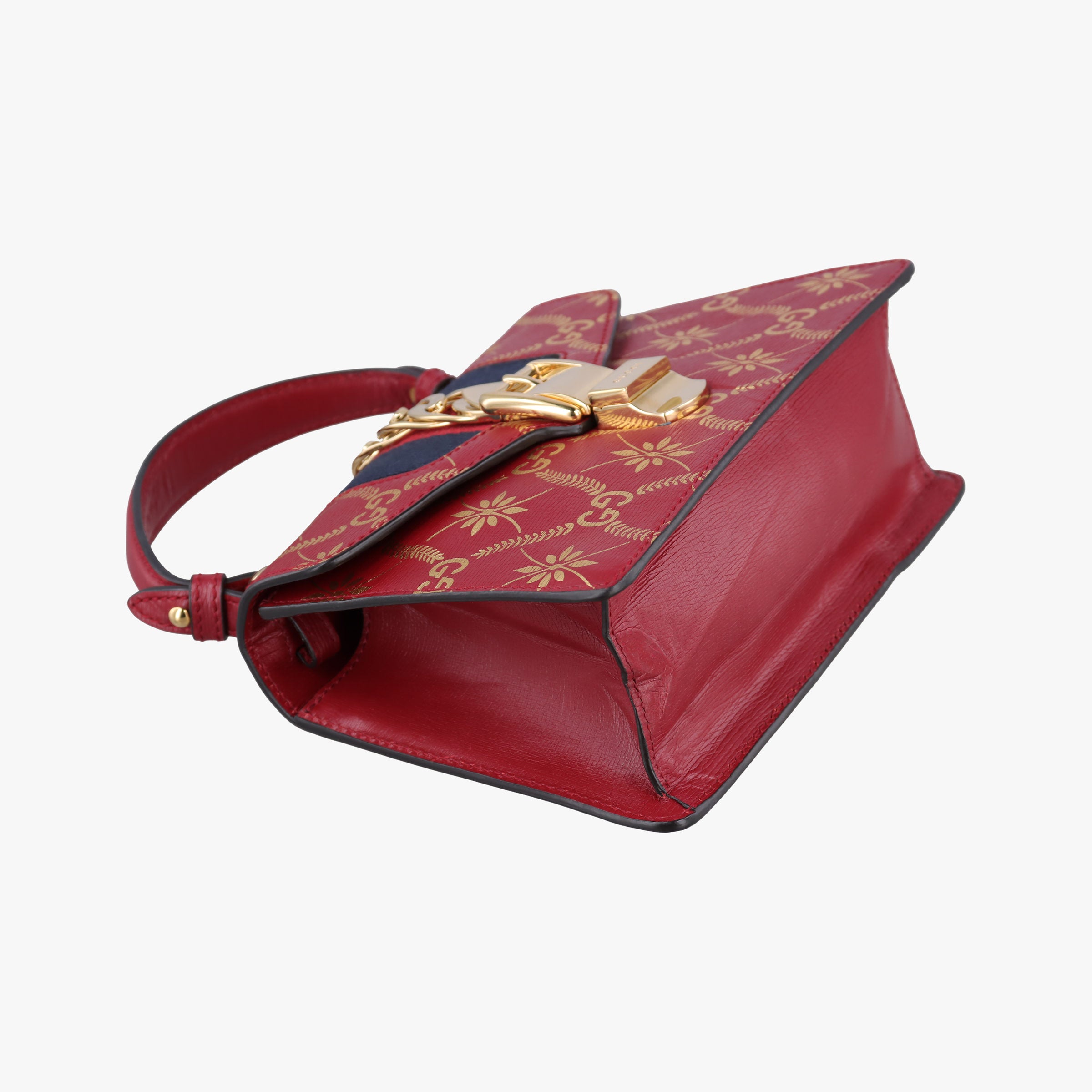 Sylvie red×Multicolour Leather 470270 I032590880シルヴィ レッド×マルチカラー レザー 470270 I032590880