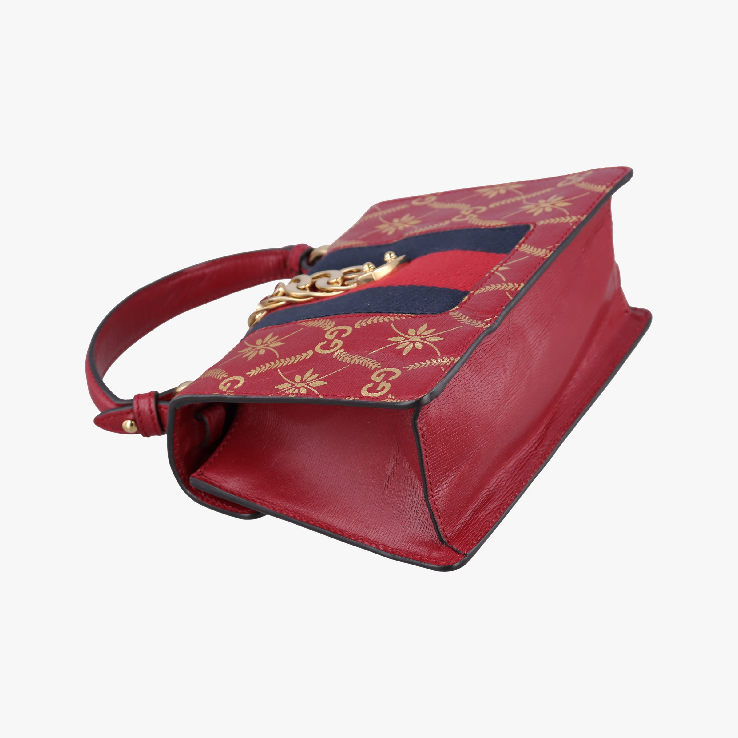 Sylvie red×Multicolour Leather 470270 I032590880シルヴィ レッド×マルチカラー レザー 470270 I032590880