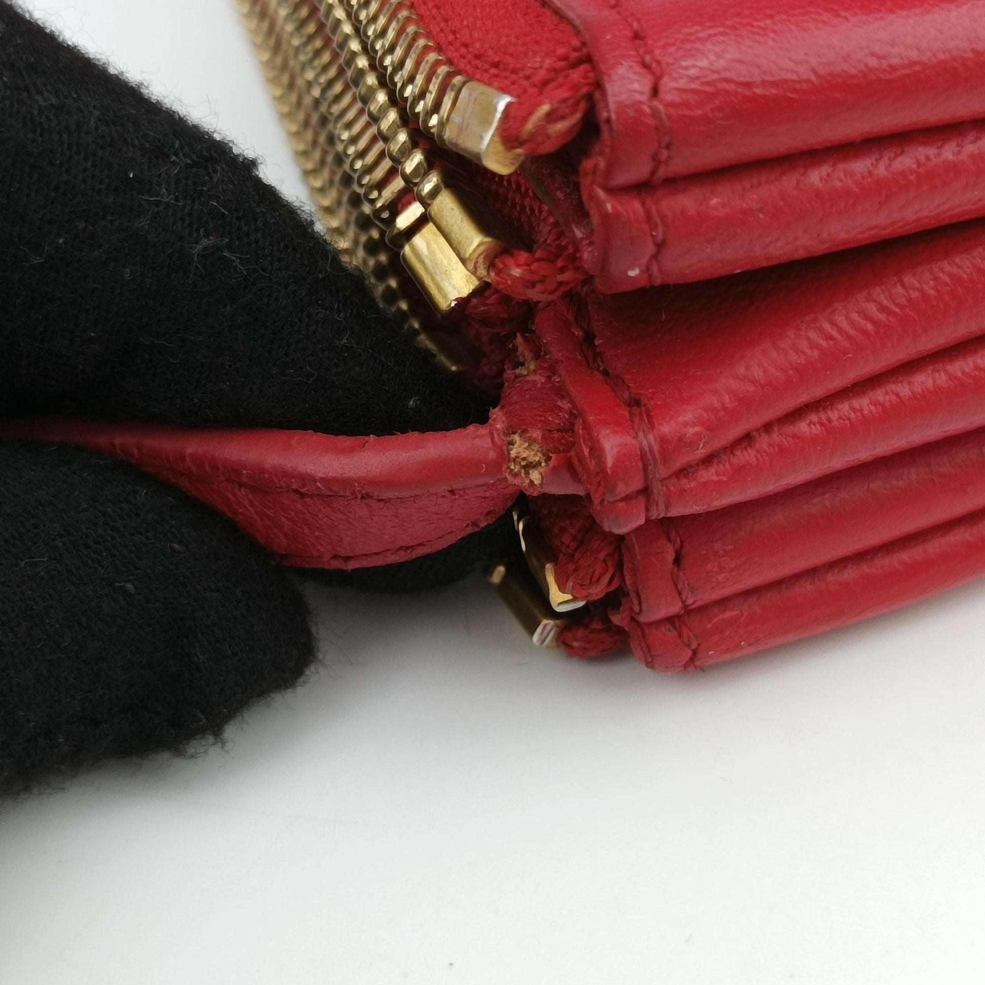 TRIO Red lambskin S-PA-1102トリオ レッド ラムスキン S-PA-1102