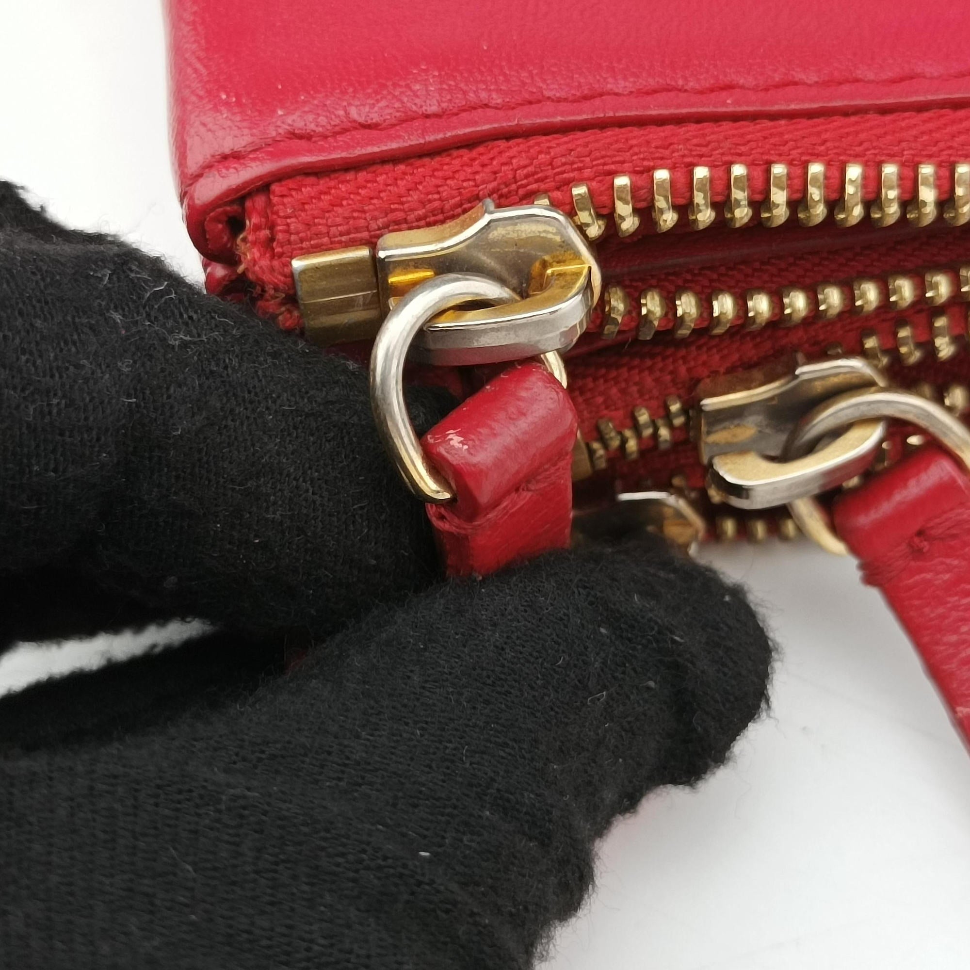 TRIO Red lambskin S-PA-1102トリオ レッド ラムスキン S-PA-1102