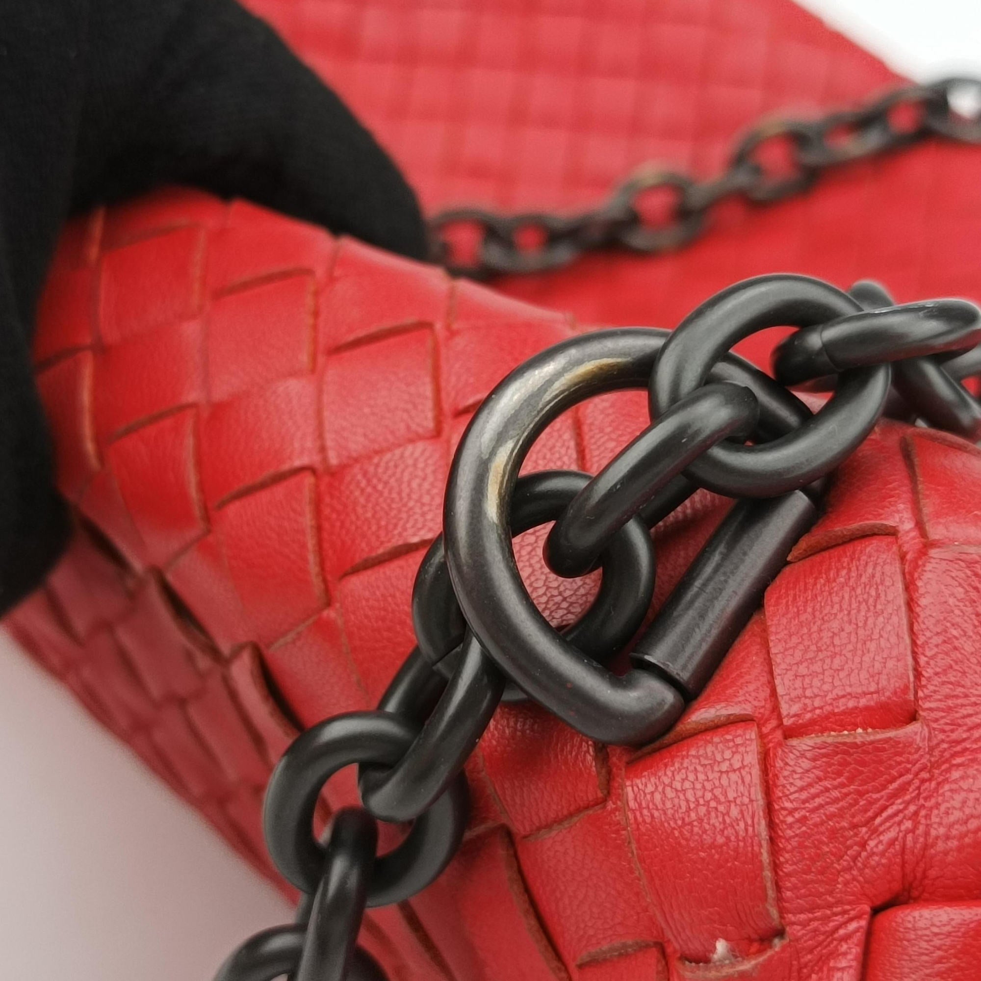Intrecciato Olimpia Red lambskin B05680917Zイントレチャート オリンピア レッド ラムスキン B05680917Z