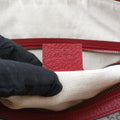 Soft GG Supreme Courrier Duffle Beige × Red PVC coated canvas×Leather 459311 F021128197ソフトGGスプリーム クーリエ ダッフル ベージュ × レッド PVCコーティングキャンバス×レザー 459311 F021128197