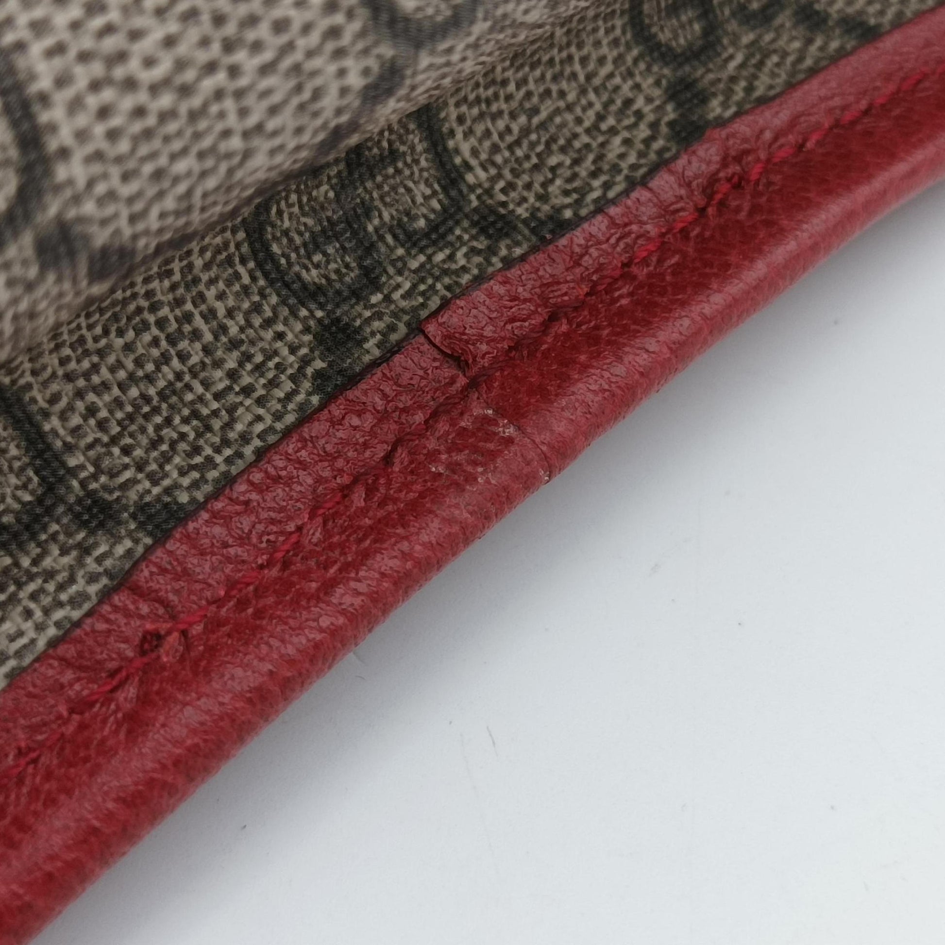 Soft GG Supreme Courrier Duffle Beige × Red PVC coated canvas×Leather 459311 F021128197ソフトGGスプリーム クーリエ ダッフル ベージュ × レッド PVCコーティングキャンバス×レザー 459311 F021128197