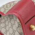Soft GG Supreme Courrier Duffle Beige × Red PVC coated canvas×Leather 459311 F021128197ソフトGGスプリーム クーリエ ダッフル ベージュ × レッド PVCコーティングキャンバス×レザー 459311 F021128197