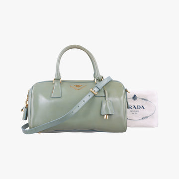 Bowling Bag Green Patent SAFFIANO Leather BL0797 214ボウリングバッグ グリーン パテント サフィアーノレザー BL0797 214