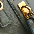 Bowling Bag Green Patent SAFFIANO Leather BL0797 214ボウリングバッグ グリーン パテント サフィアーノレザー BL0797 214