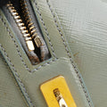 Bowling Bag Green Patent SAFFIANO Leather BL0797 214ボウリングバッグ グリーン パテント サフィアーノレザー BL0797 214