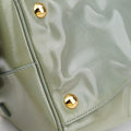 Bowling Bag Green Patent SAFFIANO Leather BL0797 214ボウリングバッグ グリーン パテント サフィアーノレザー BL0797 214