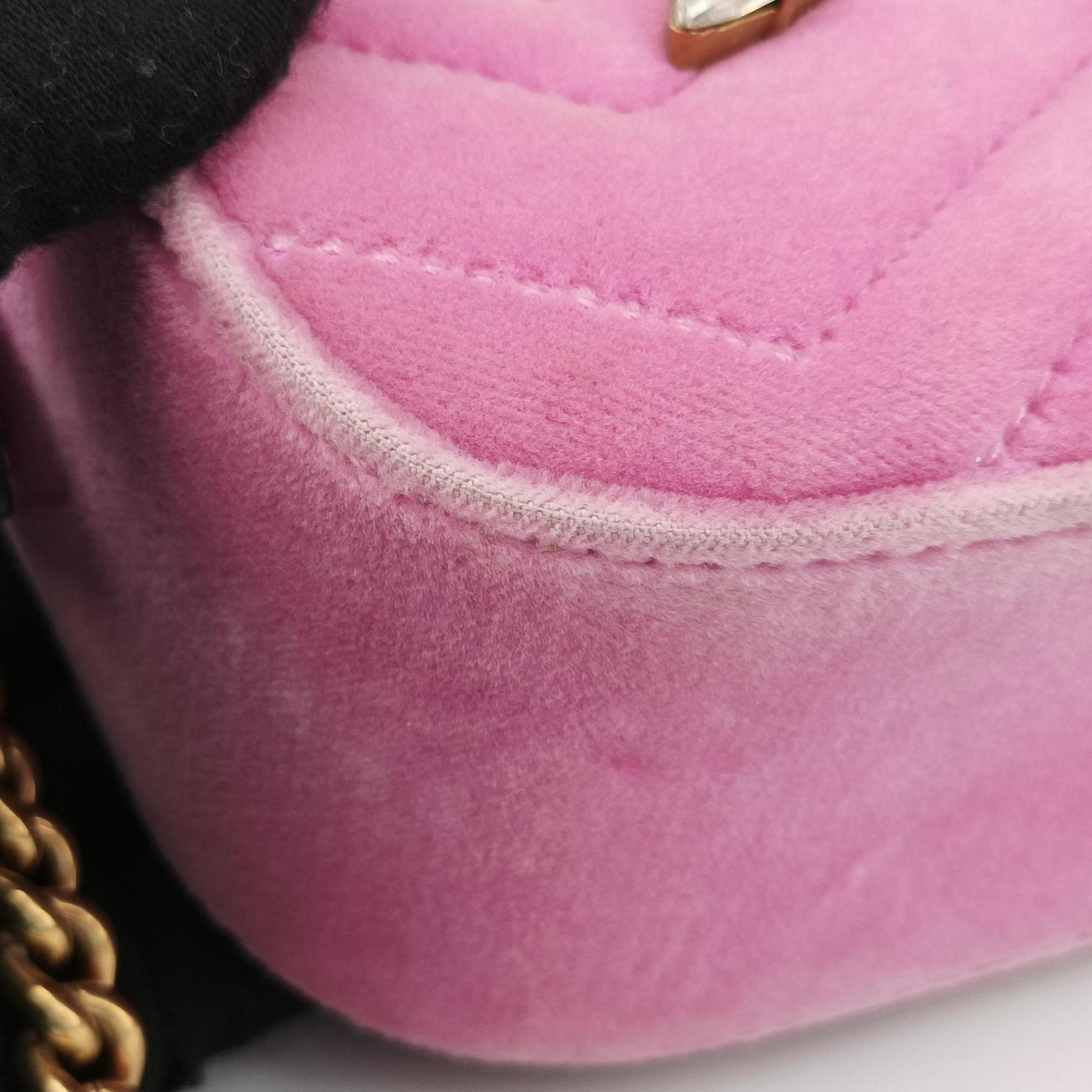 GG Marmont Pink velour 448065 I023189020GGマーモント ピンク ベロア 448065 I023189020