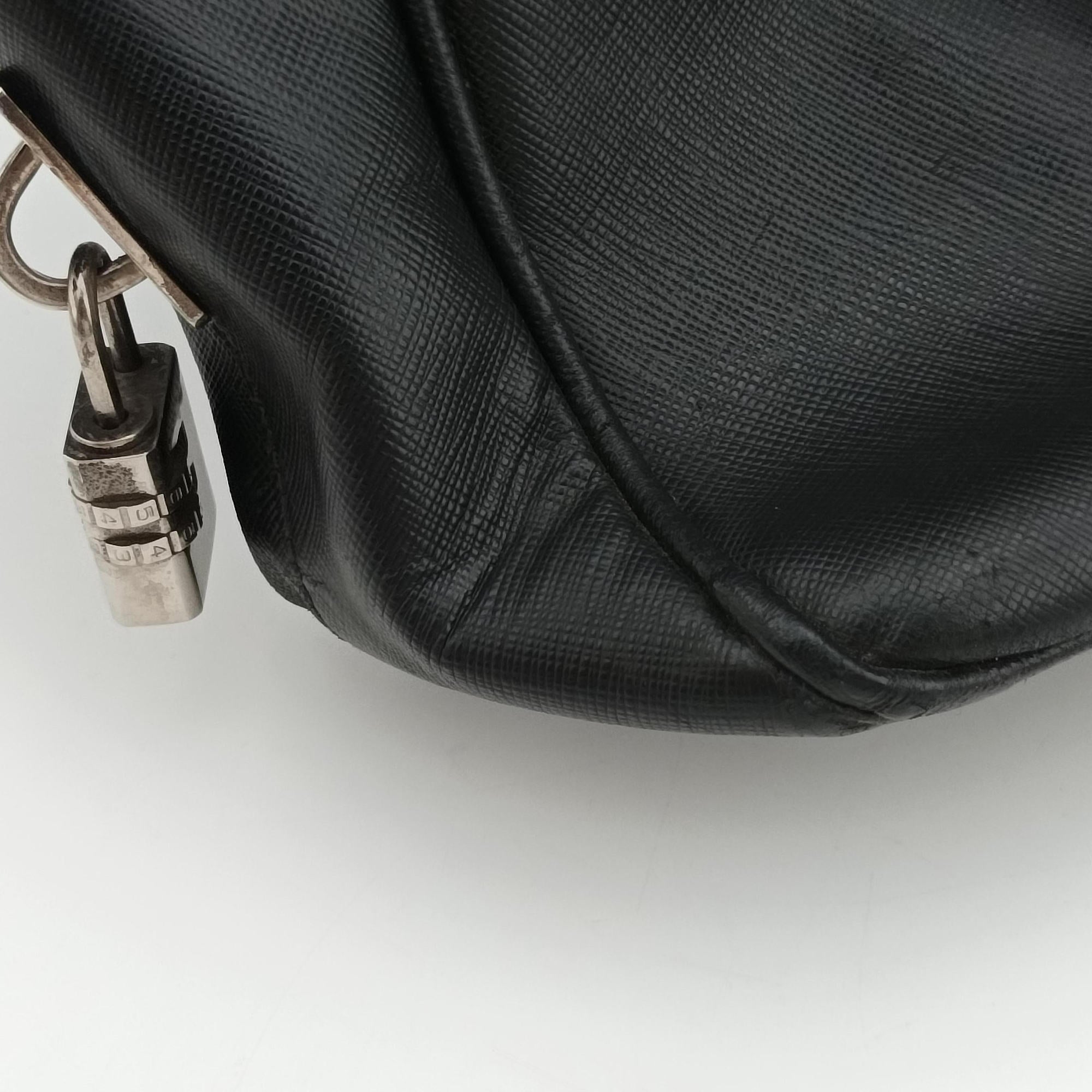 business bag briefcase Black SAFFIANO Leather 2VE363 113 3ビジネスバッグ ブリーフケース ブラック サフィアーノレザー 2VE363 113 3