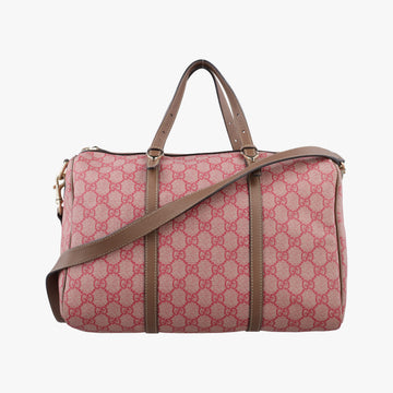 Microguccissima Joy Red×Brown Coated canvas×Leather 322231 I014381574マイクログッチシマ レッド×ブラウン コーティングキャンバスx レザー 322231 I014381574
