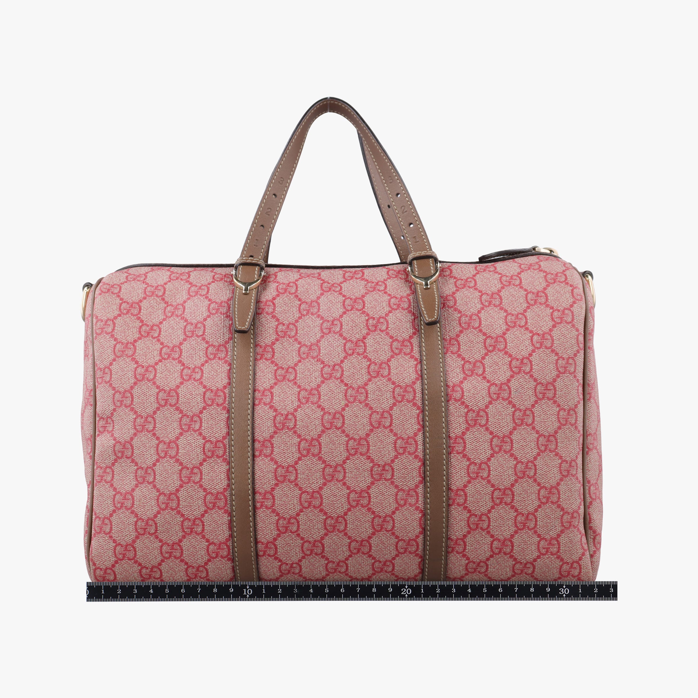 Microguccissima Joy Red×Brown Coated canvas×Leather 322231 I014381574マイクログッチシマ レッド×ブラウン コーティングキャンバスx レザー 322231 I014381574