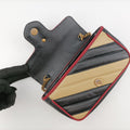GG Marmont Black×Beige×Red Leather 574969 GGマーモント ブラック×ベージュ×レッド レザー 574969 