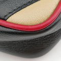 GG Marmont Black×Beige×Red Leather 574969 GGマーモント ブラック×ベージュ×レッド レザー 574969 