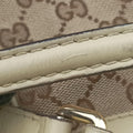 Mayfair Bow Tote beige x White Canvas × Leather 257349 C9366033メイフェア ボウ トート ベージュ×ホワイト キャンバス×レザー 257349 C9366033