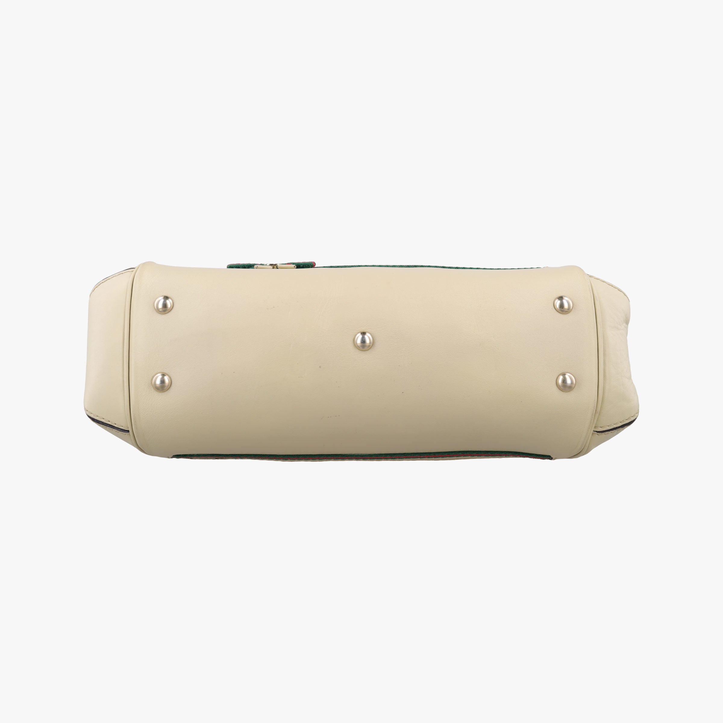 Mayfair Bow Tote beige x White Canvas × Leather 257349 C9366033メイフェア ボウ トート ベージュ×ホワイト キャンバス×レザー 257349 C9366033