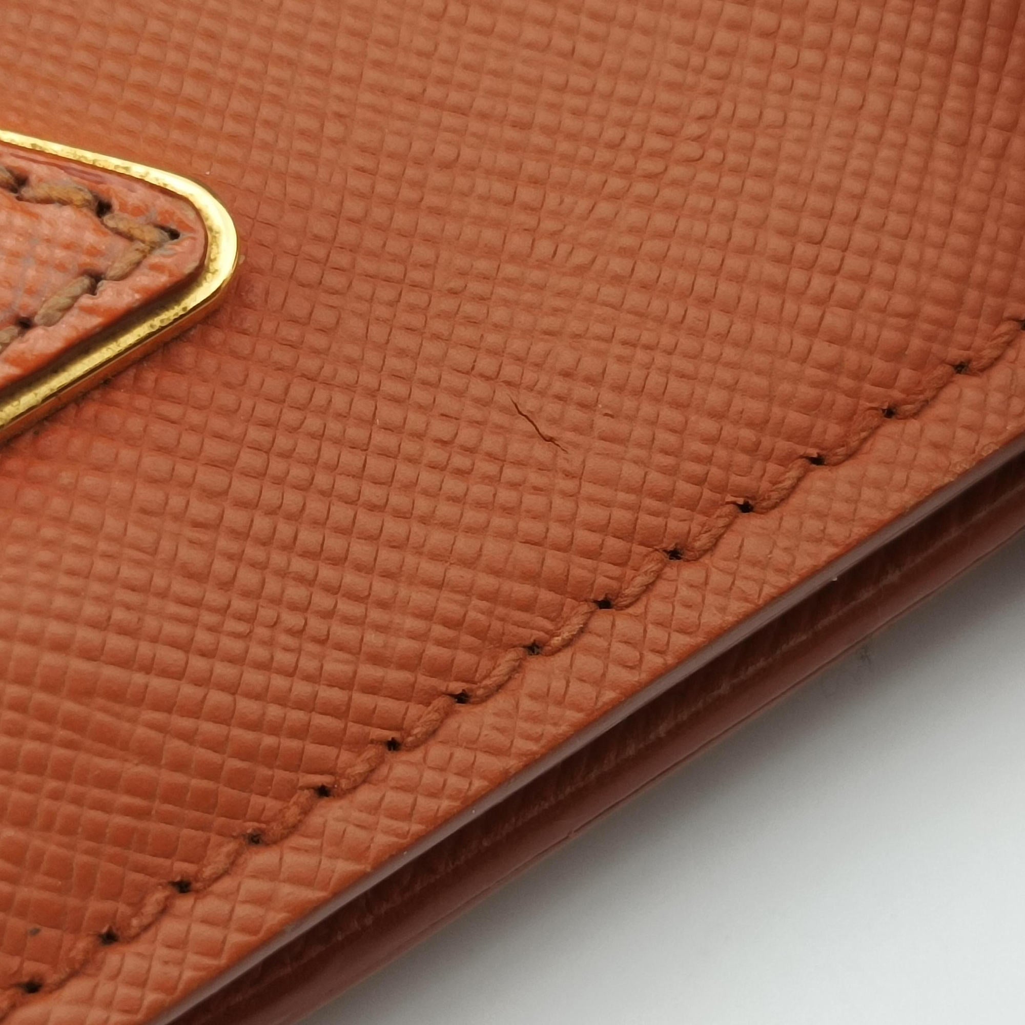 Galleria Orange SAFFIANO Leather BN1786 180ガレリア オレンジ サフィアーノレザー BN1786 180