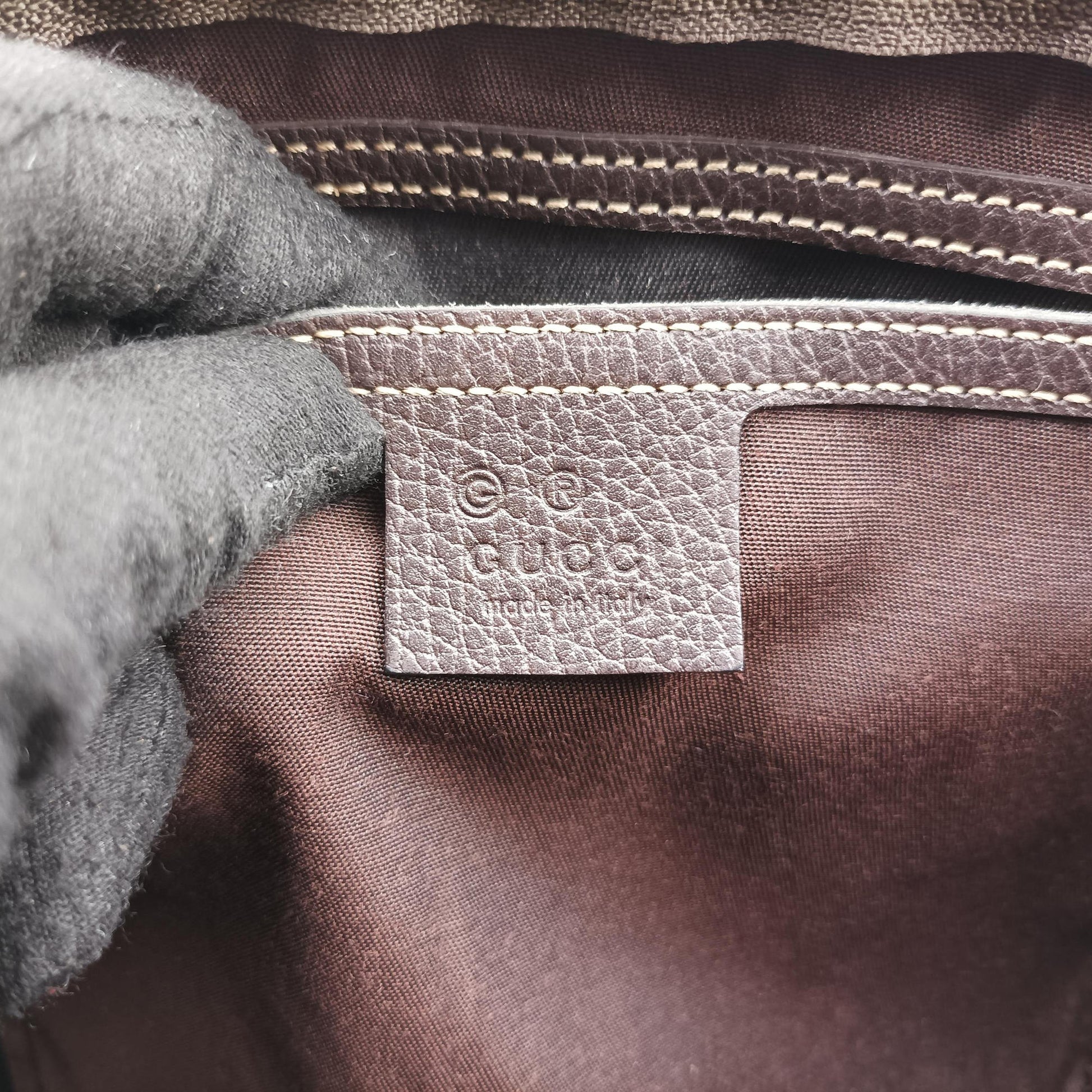 GG Crystal Joy Brown PVC coated canvas 296021 F012389146GG クリスタル ジョイ ブラウン PVCコーティングキャンバス 296021 F012389146