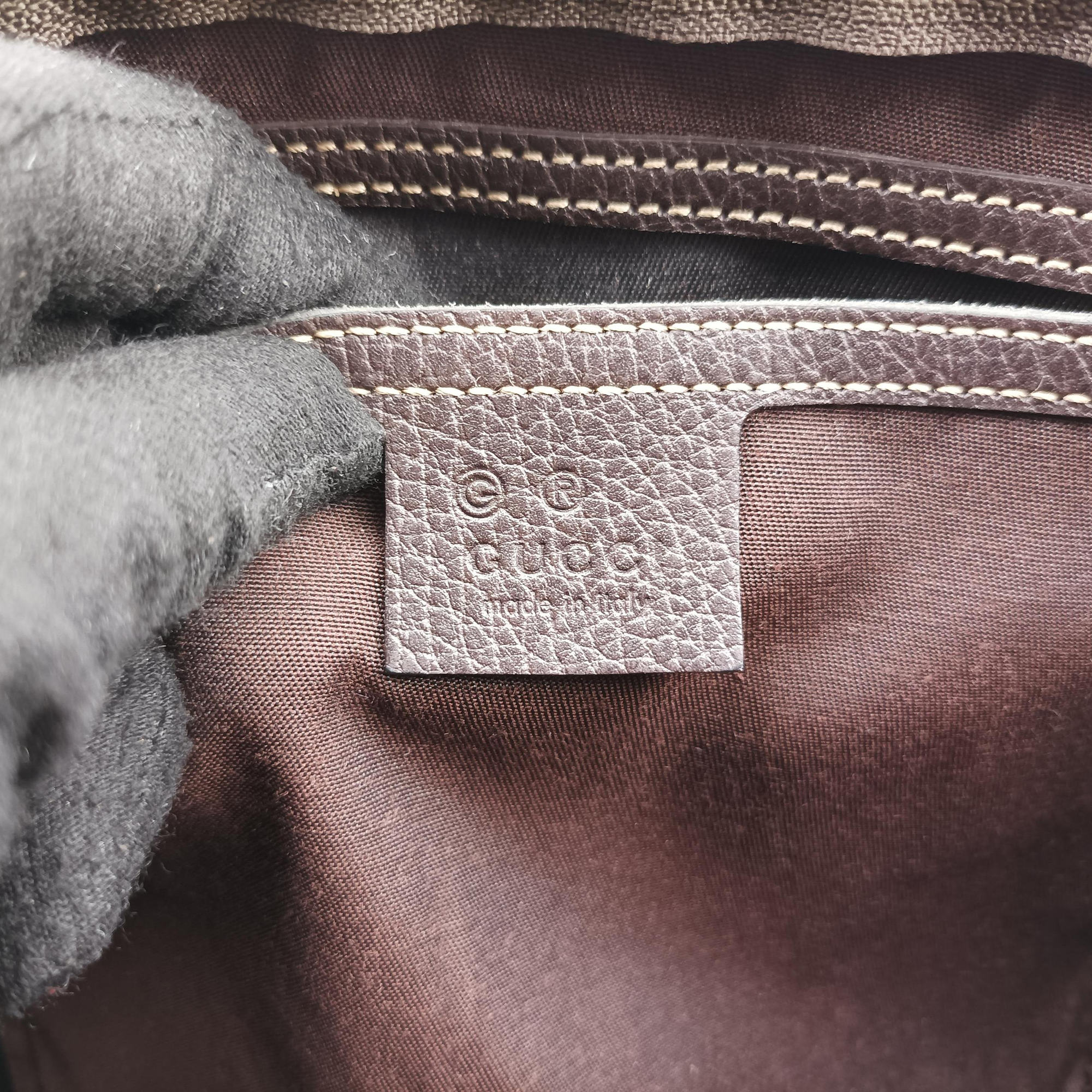 GG Crystal Joy Brown PVC coated canvas 296021 F012389146GG クリスタル ジョイ ブラウン PVCコーティングキャンバス 296021 F012389146
