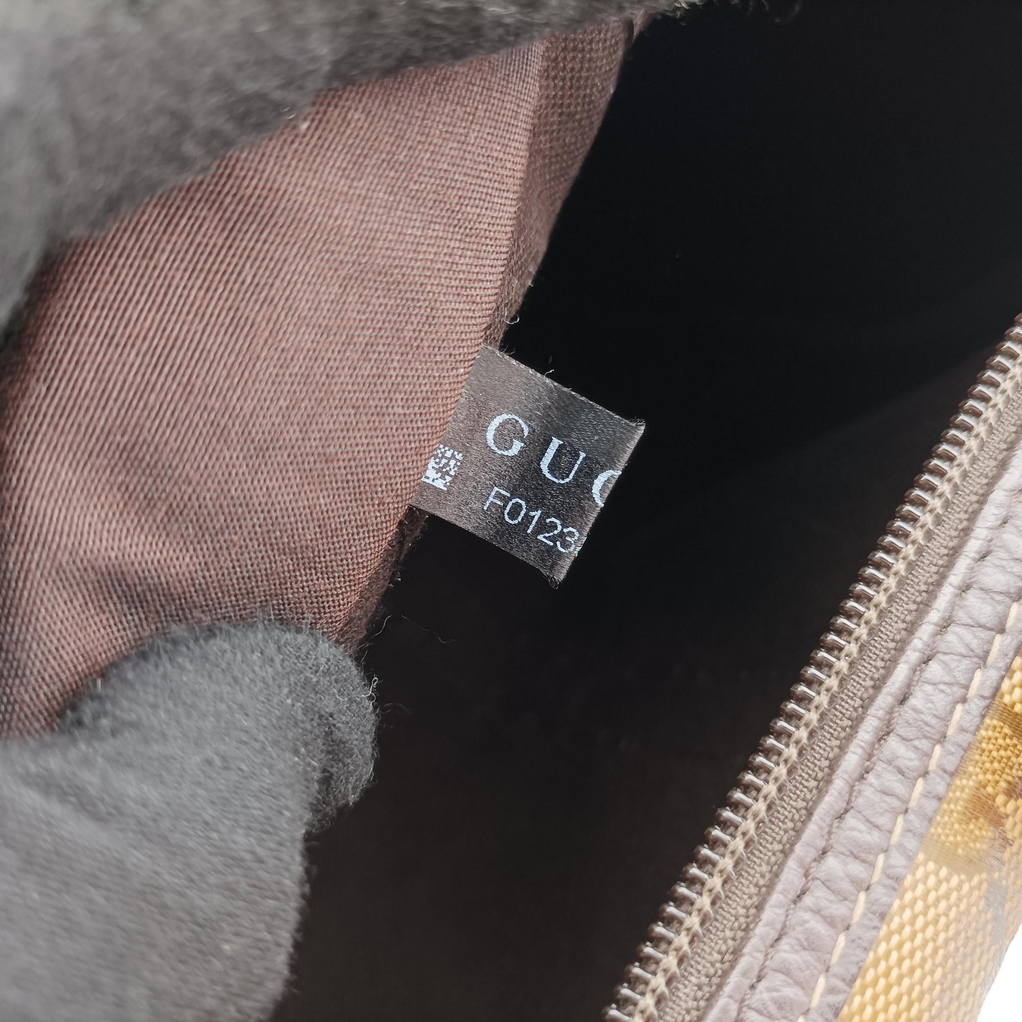 GG Crystal Joy Brown PVC coated canvas 296021 F012389146GG クリスタル ジョイ ブラウン PVCコーティングキャンバス 296021 F012389146