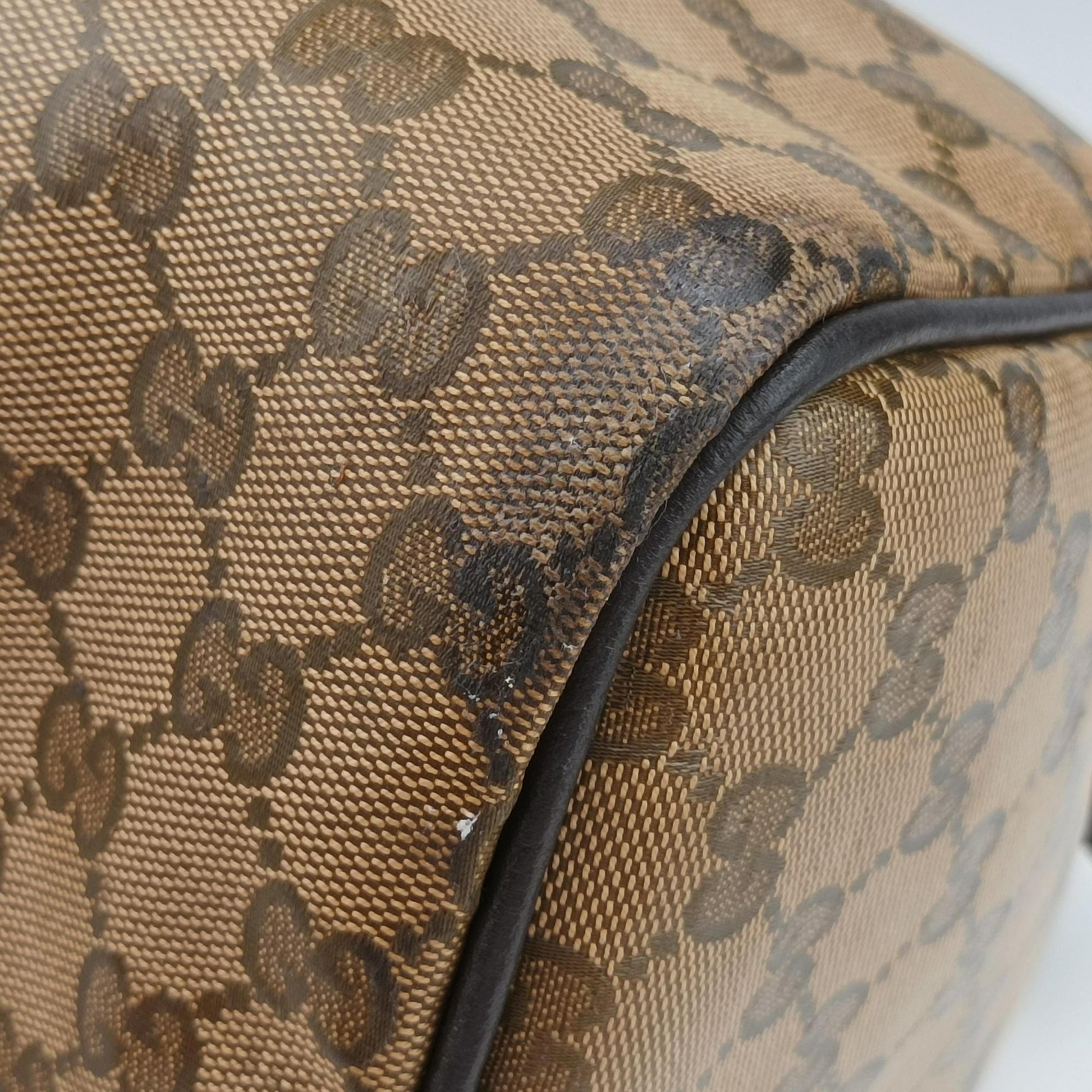 GG Crystal Joy Brown PVC coated canvas 296021 F012389146GG クリスタル ジョイ ブラウン PVCコーティングキャンバス 296021 F012389146