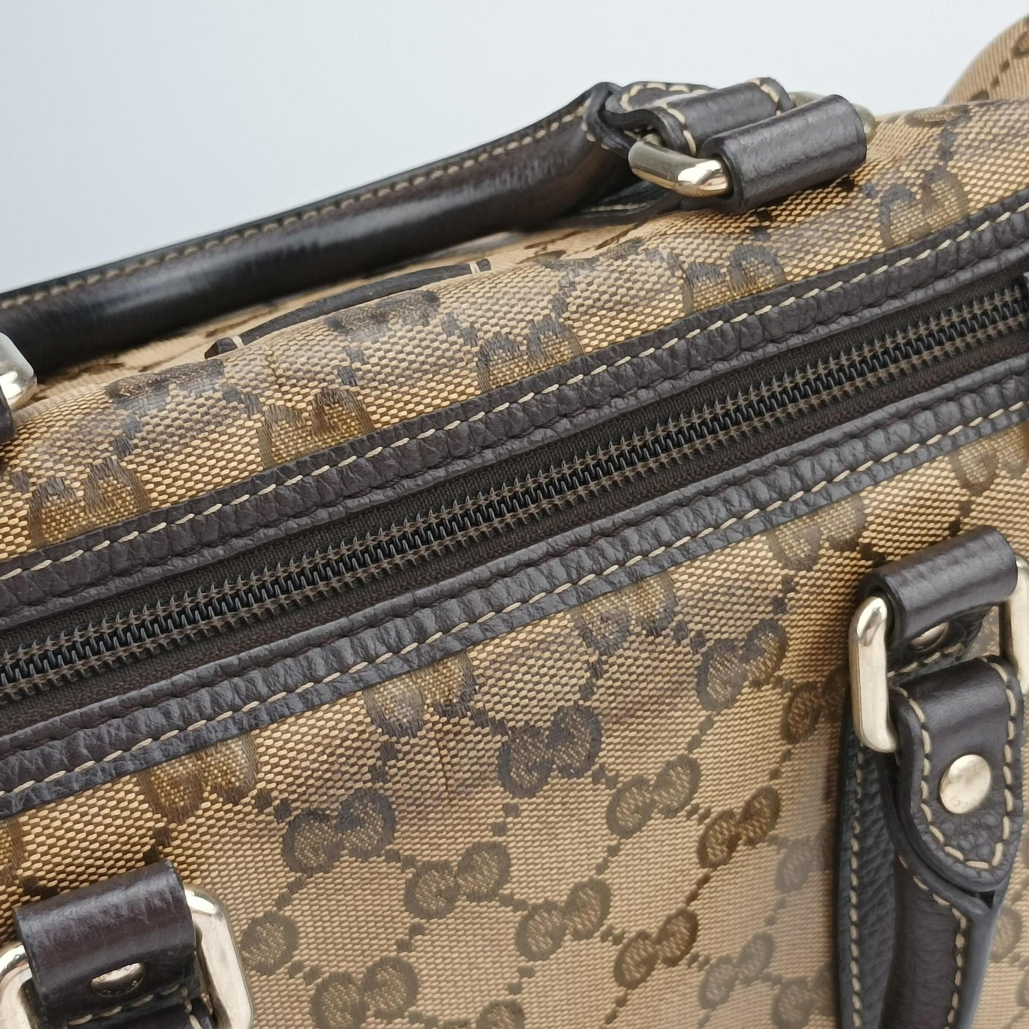 GG Crystal Joy Brown PVC coated canvas 296021 F012389146GG クリスタル ジョイ ブラウン PVCコーティングキャンバス 296021 F012389146