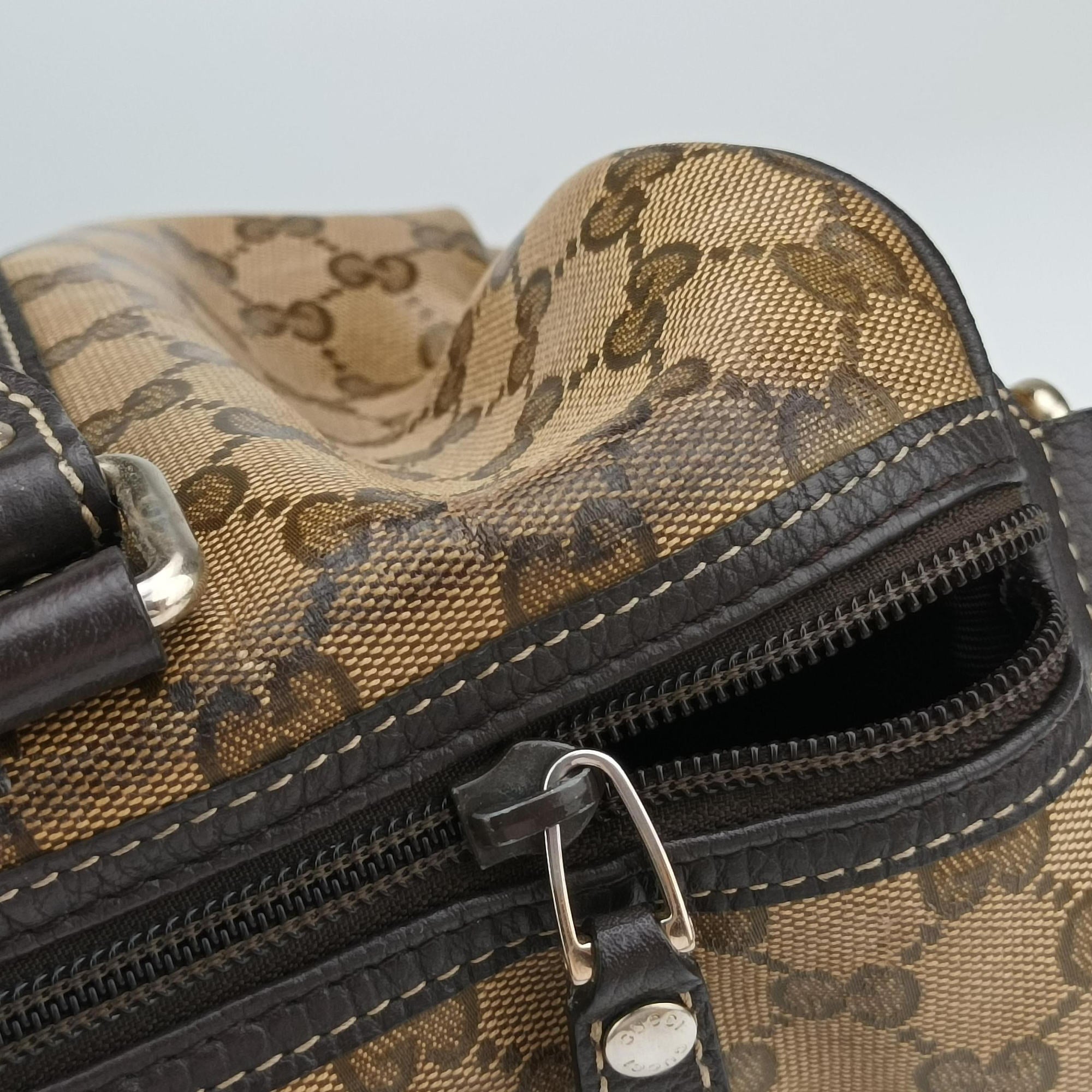 GG Crystal Joy Brown PVC coated canvas 296021 F012389146GG クリスタル ジョイ ブラウン PVCコーティングキャンバス 296021 F012389146