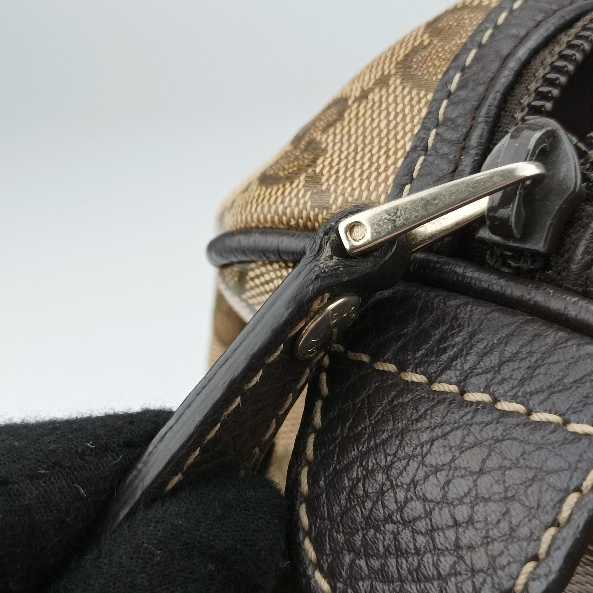GG Crystal Joy Brown PVC coated canvas 296021 F012389146GG クリスタル ジョイ ブラウン PVCコーティングキャンバス 296021 F012389146