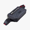 Night Courrier badge embellished Navy x Black PVC coated canvas 474293 E030376724ソフト GGスプリーム タイガー ネイビー×ブラック PVCコーティングキャンバス 474293 E030376724