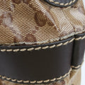 GG Crystal Beige × Brown PVC coated canvas ×Leather Trim 223965 A4970781GG クリスタル ベージュ× ブラウン PVCコーティングキャンバス × レザー 223965 A4970781