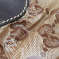 GG Crystal Beige × Brown PVC coated canvas ×Leather Trim 223965 A4970781GG クリスタル ベージュ× ブラウン PVCコーティングキャンバス × レザー 223965 A4970781