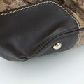 GG Crystal Beige × Brown PVC coated canvas ×Leather Trim 223965 A4970781GG クリスタル ベージュ× ブラウン PVCコーティングキャンバス × レザー 223965 A4970781