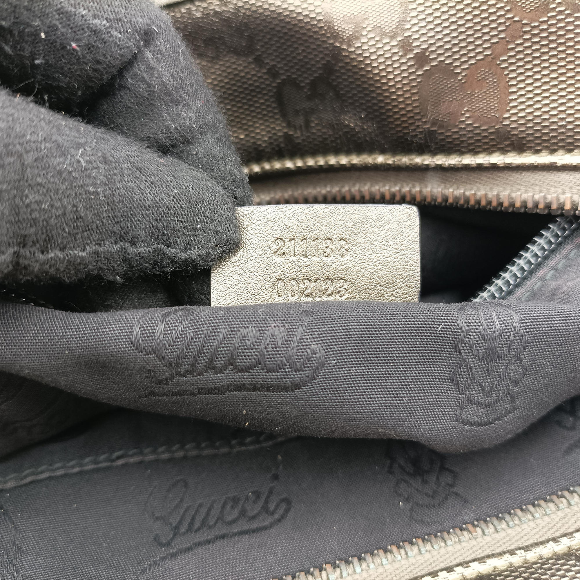 GG Imprime Metallic Gray Gold PVC coated canvas 211137 I5834287GGインプリメ メタリックグレーゴールド PVCコーティングキャンバス 211137 I5834287