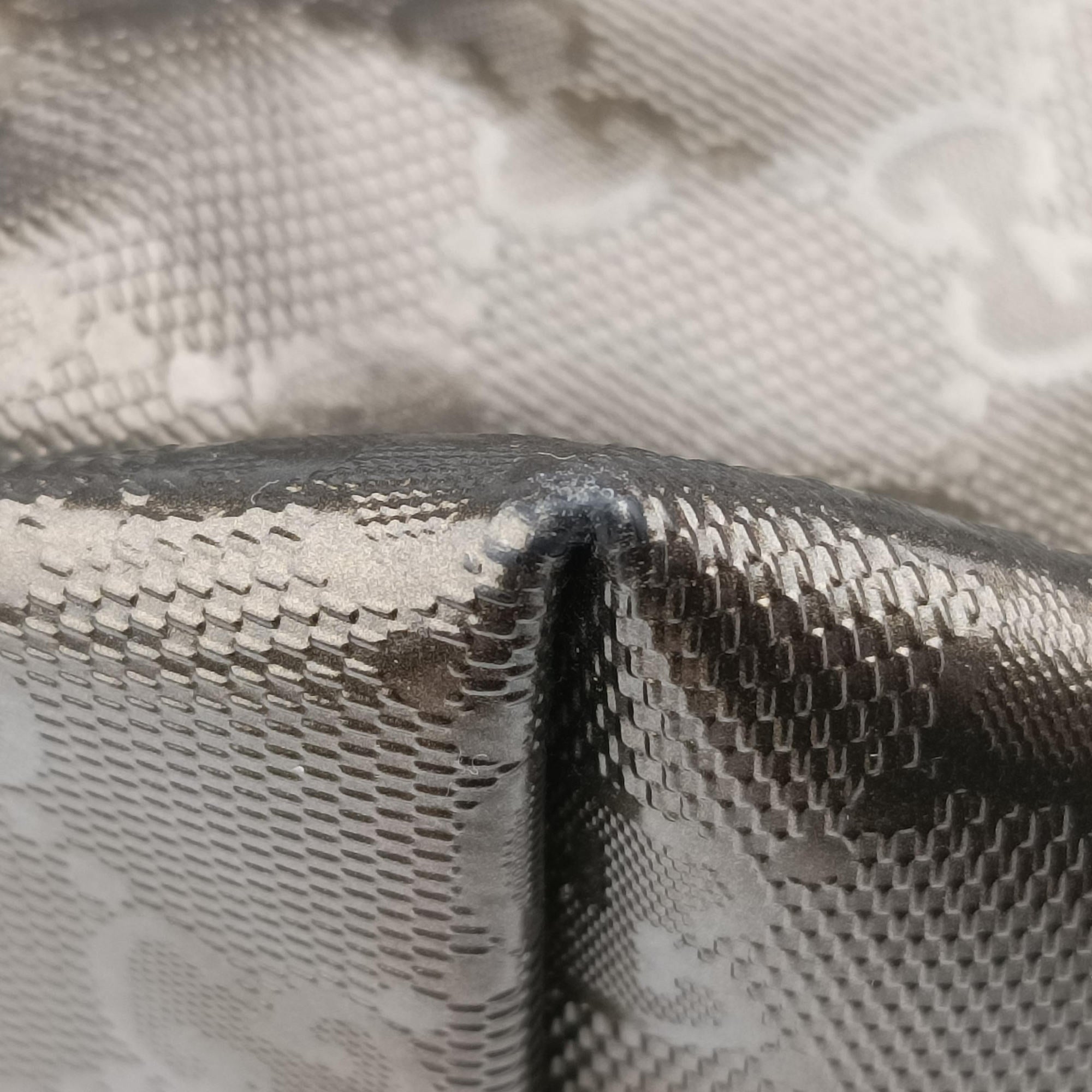 GG Imprime Metallic Gray Gold PVC coated canvas 211137 I5834287GGインプリメ メタリックグレーゴールド PVCコーティングキャンバス 211137 I5834287
