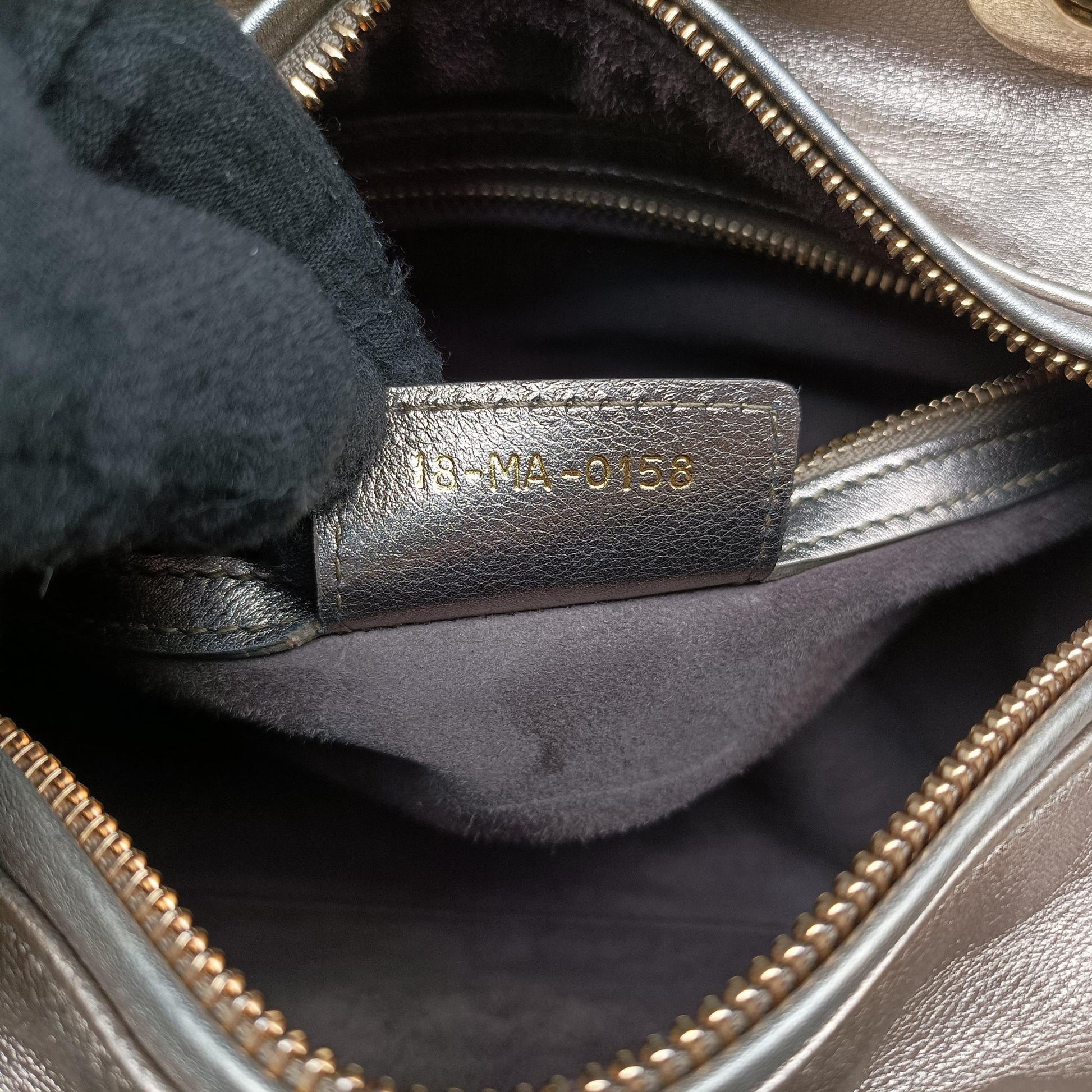 Lady Dior Gold lambskin 18-MA-0158レディディオール ゴールド系 ラムスキン 18-MA-0158