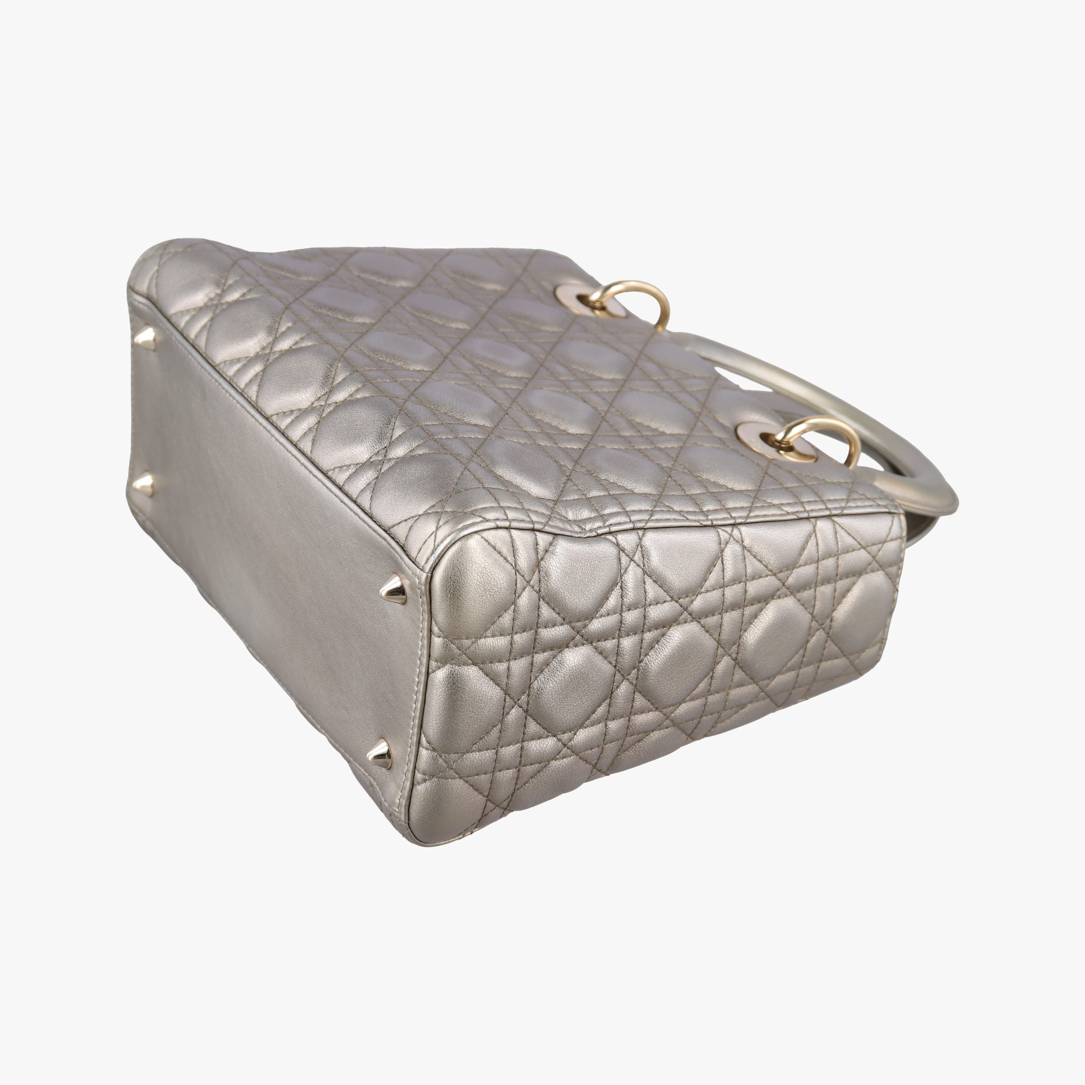 Lady Dior Gold lambskin 18-MA-0158レディディオール ゴールド系 ラムスキン 18-MA-0158