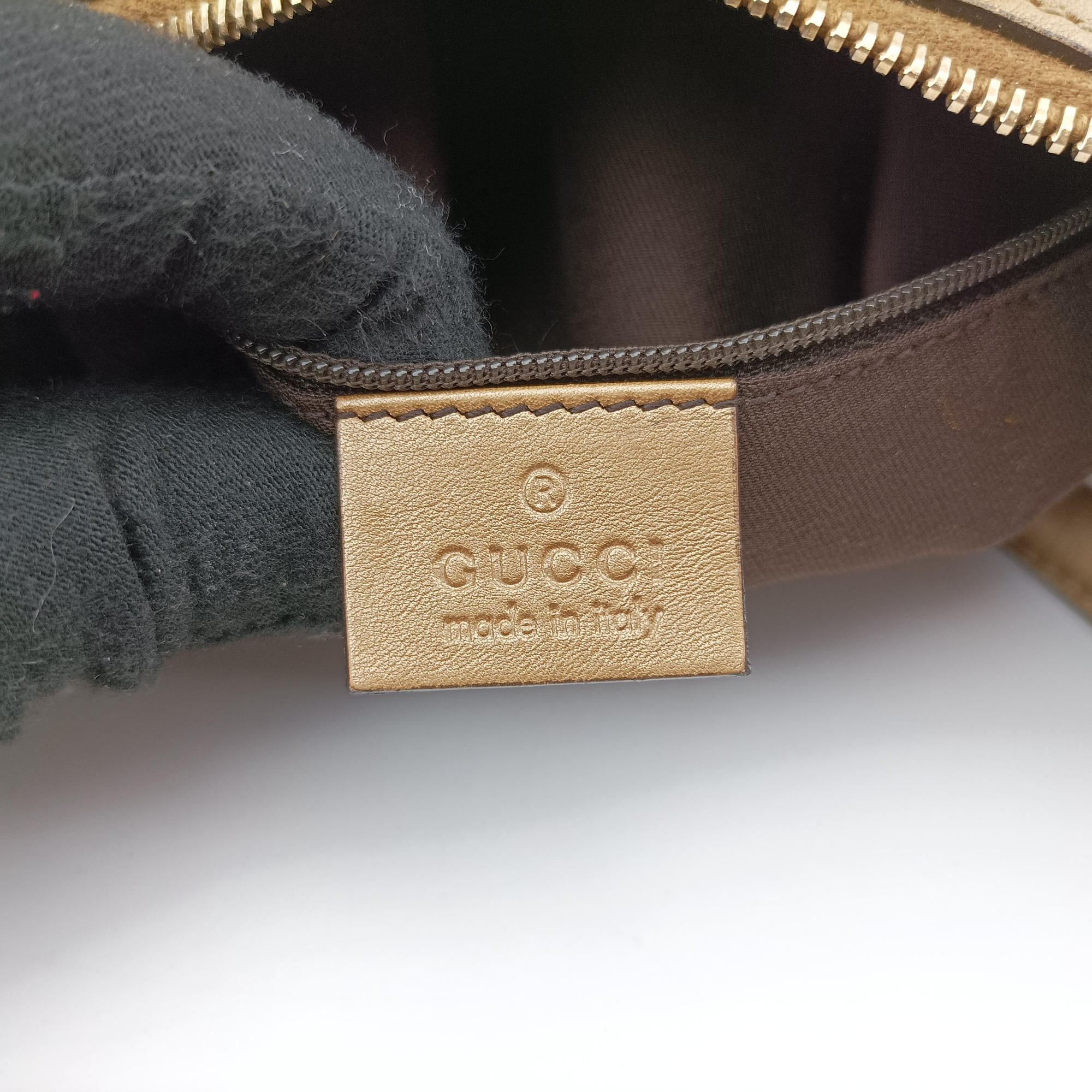 Abbey D-ring Hobo Brown PVC coated canvas×Leather 189833 C4419932アビー Dリング ホーボー ブラウン PVCコーティングキャンバス×レザー 189833 C4419932