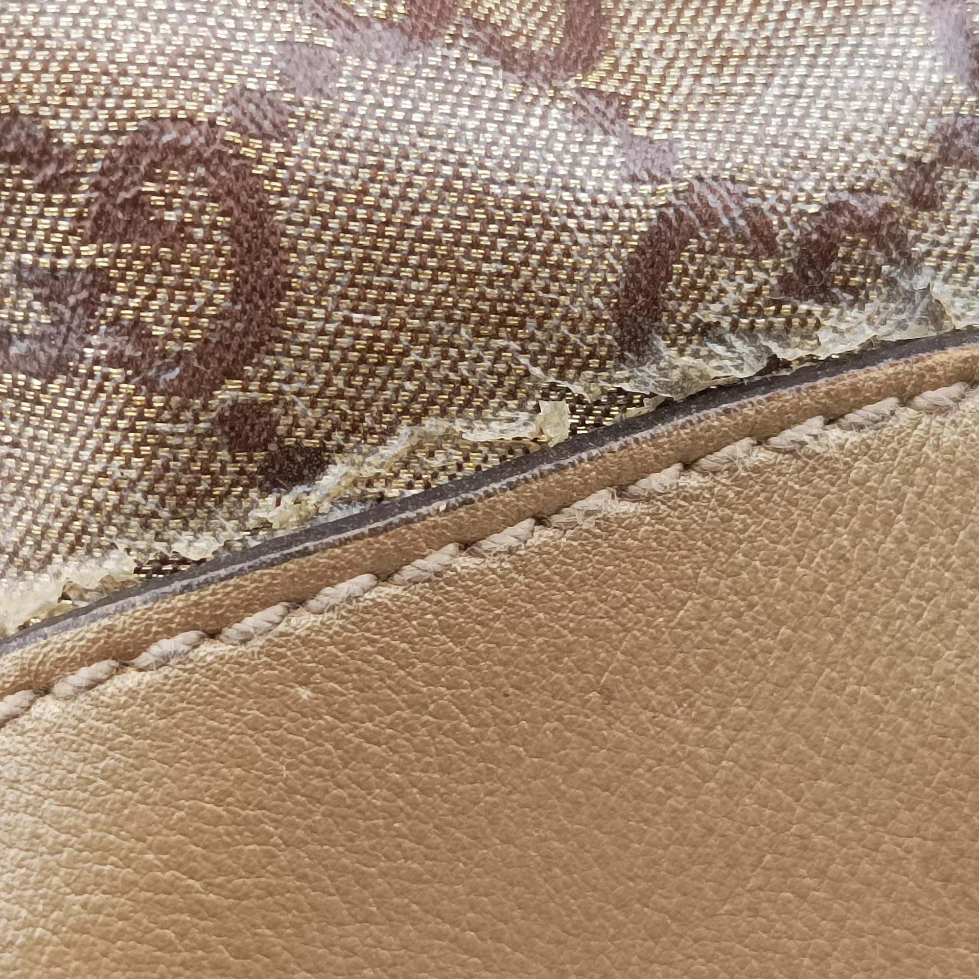 Abbey D-ring Hobo Brown PVC coated canvas×Leather 189833 C4419932アビー Dリング ホーボー ブラウン PVCコーティングキャンバス×レザー 189833 C4419932