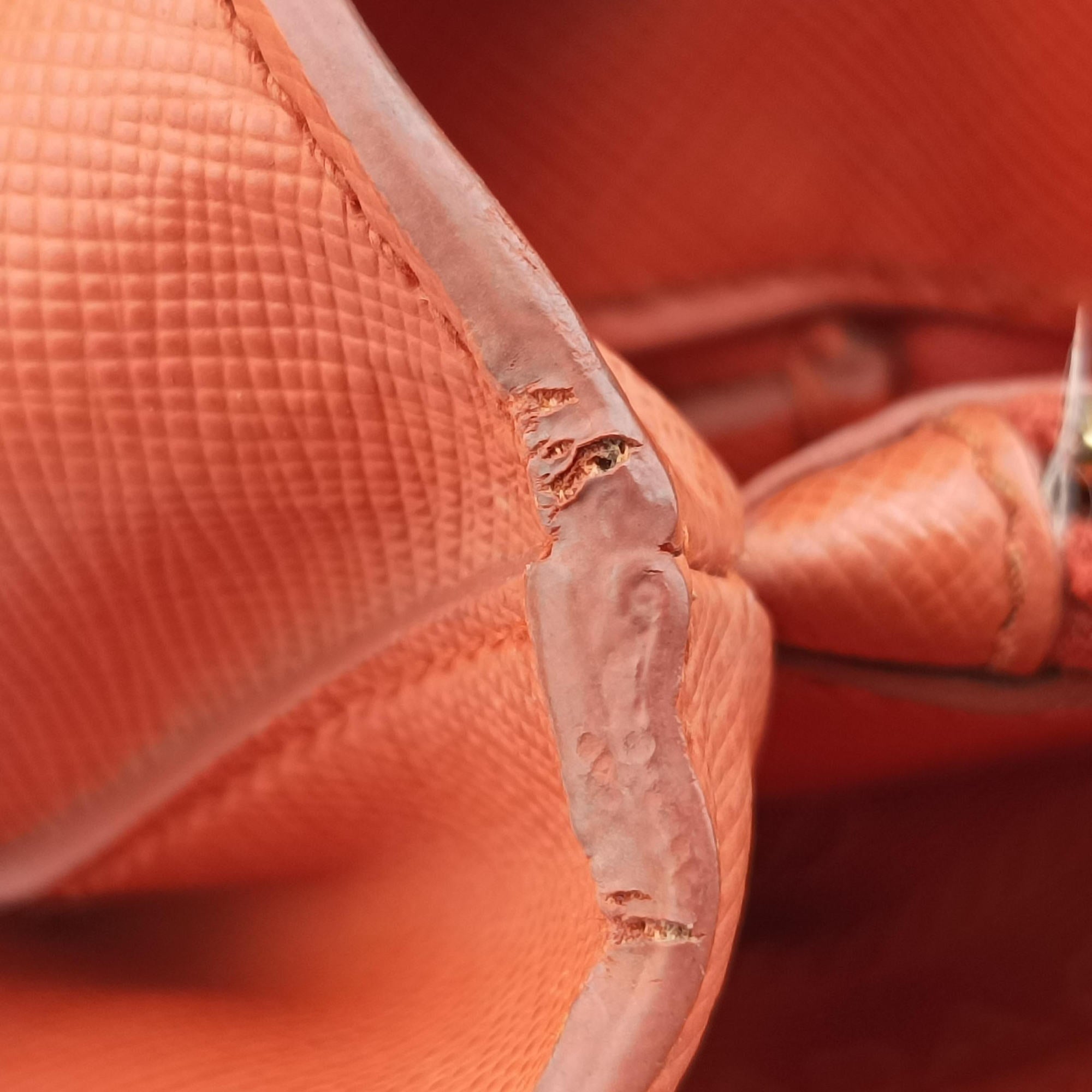 Galleria Orange SAFFIANO Leather BN1844 31/Aガレリア オレンジ サフィアーノレザー BN1844 31/A