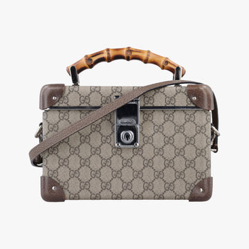GG supreme Globe-Trotter Brown PVC coated canvas×Leather 533623 GGスプリーム グローブトロッター ブラウン PVCコーティングキャンバス×レザー 533623 