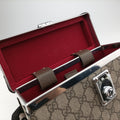 GG supreme Globe-Trotter Brown PVC coated canvas×Leather 533623 GGスプリーム グローブトロッター ブラウン PVCコーティングキャンバス×レザー 533623 