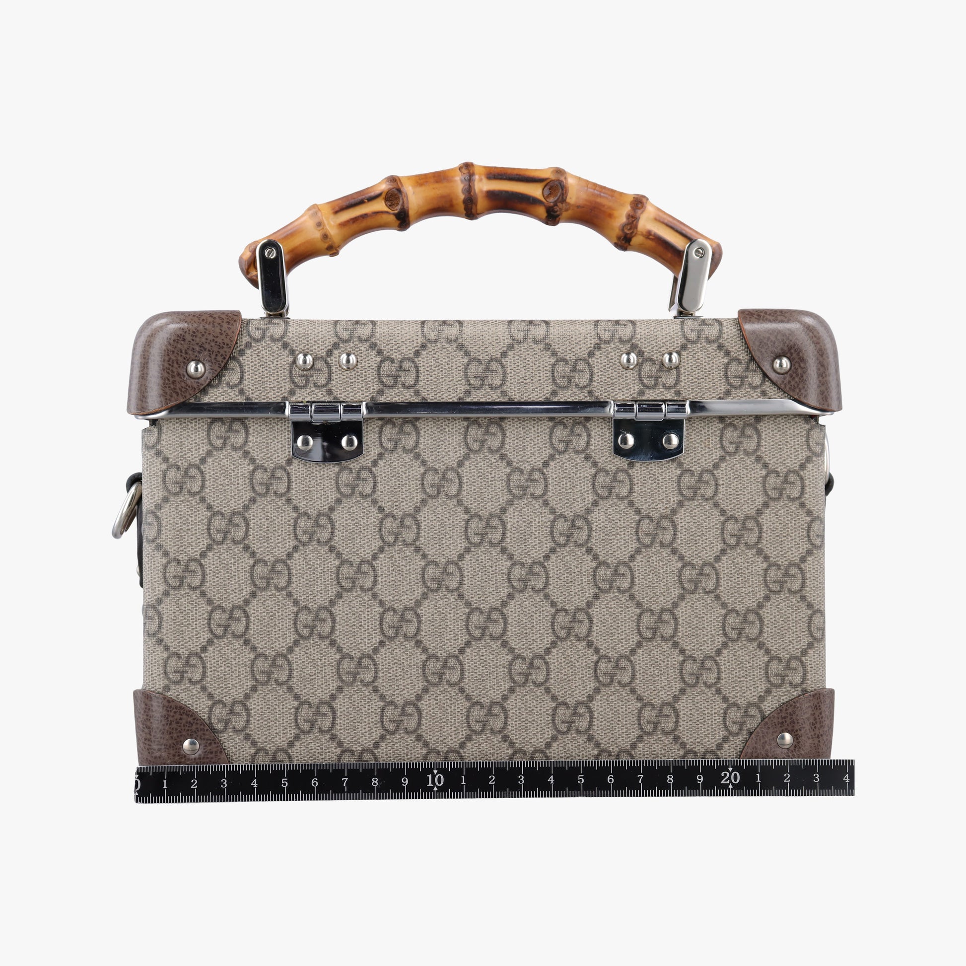 GG supreme Globe-Trotter Brown PVC coated canvas×Leather 533623 GGスプリーム グローブトロッター ブラウン PVCコーティングキャンバス×レザー 533623 