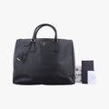 Galleria Black SAFFIANO Leather 1BA274 7/R 165ガレリア ブラック サフィアーノレザー 1BA274 7/R 165
