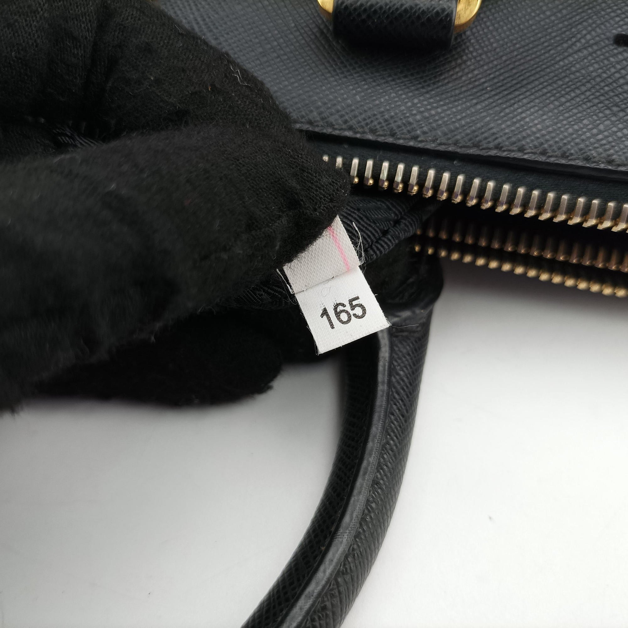 Galleria Black SAFFIANO Leather 1BA274 7/R 165ガレリア ブラック サフィアーノレザー 1BA274 7/R 165