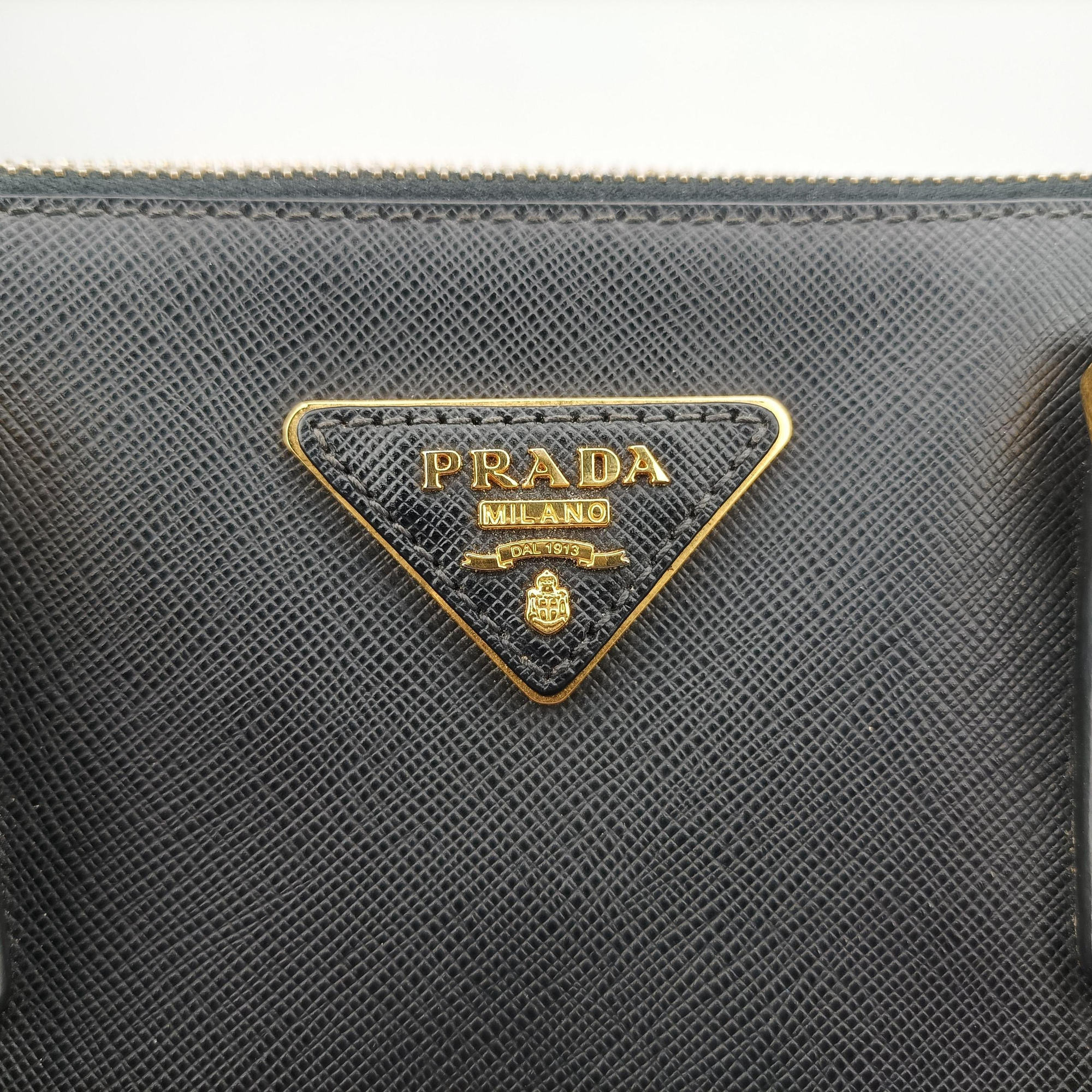 Galleria Black SAFFIANO Leather 1BA274 7/R 165ガレリア ブラック サフィアーノレザー 1BA274 7/R 165