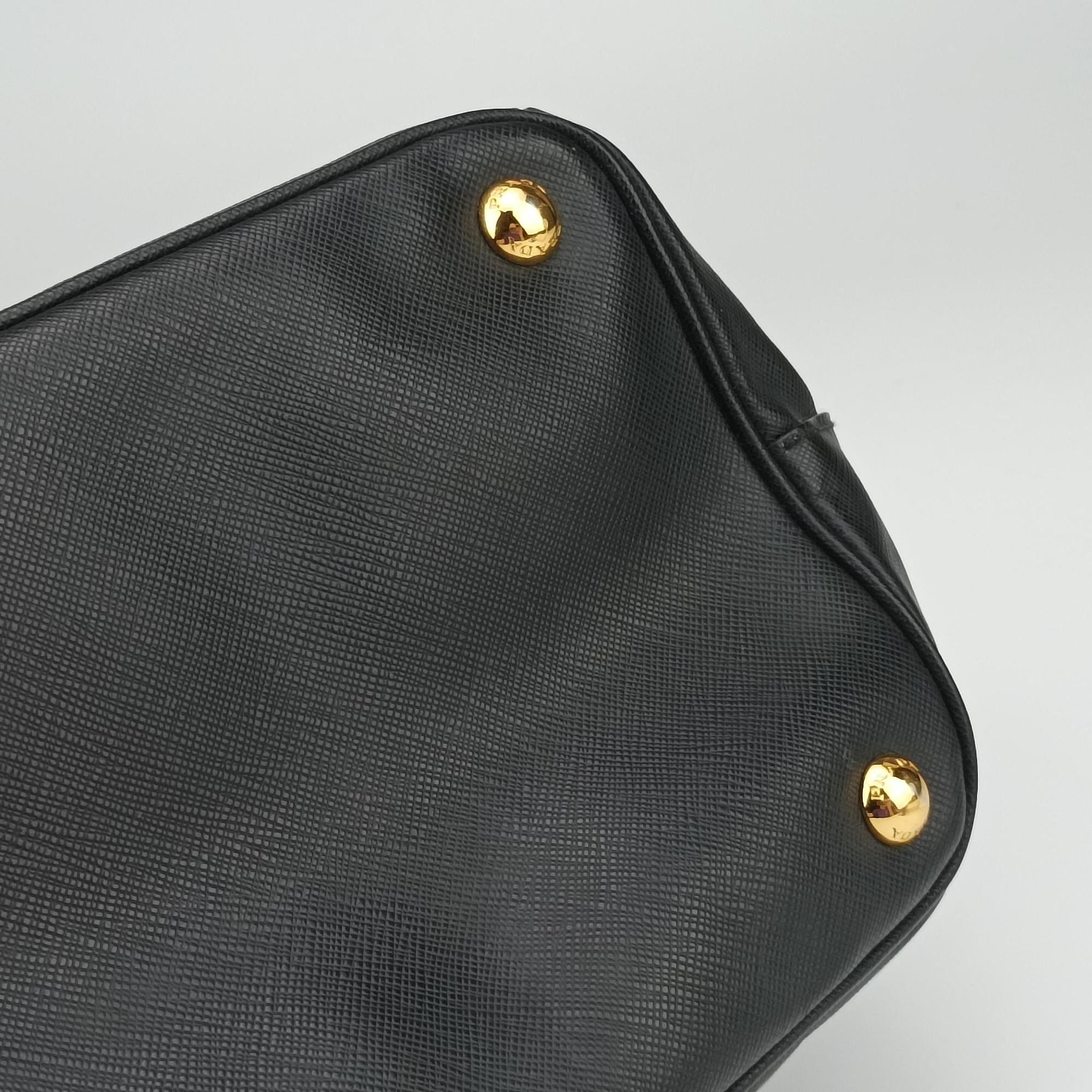 Galleria Black SAFFIANO Leather 1BA274 7/R 165ガレリア ブラック サフィアーノレザー 1BA274 7/R 165