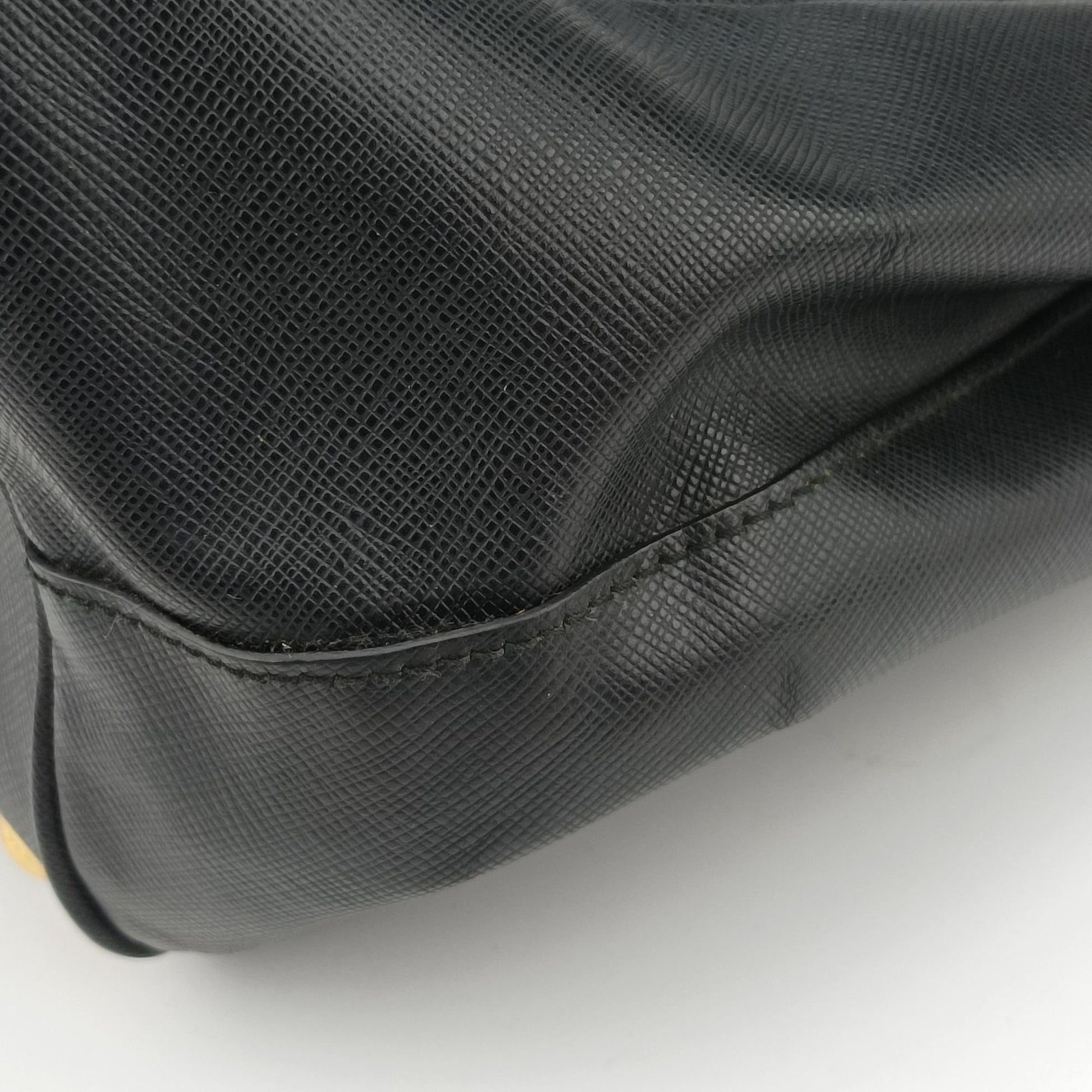 Galleria Black SAFFIANO Leather 1BA274 7/R 165ガレリア ブラック サフィアーノレザー 1BA274 7/R 165