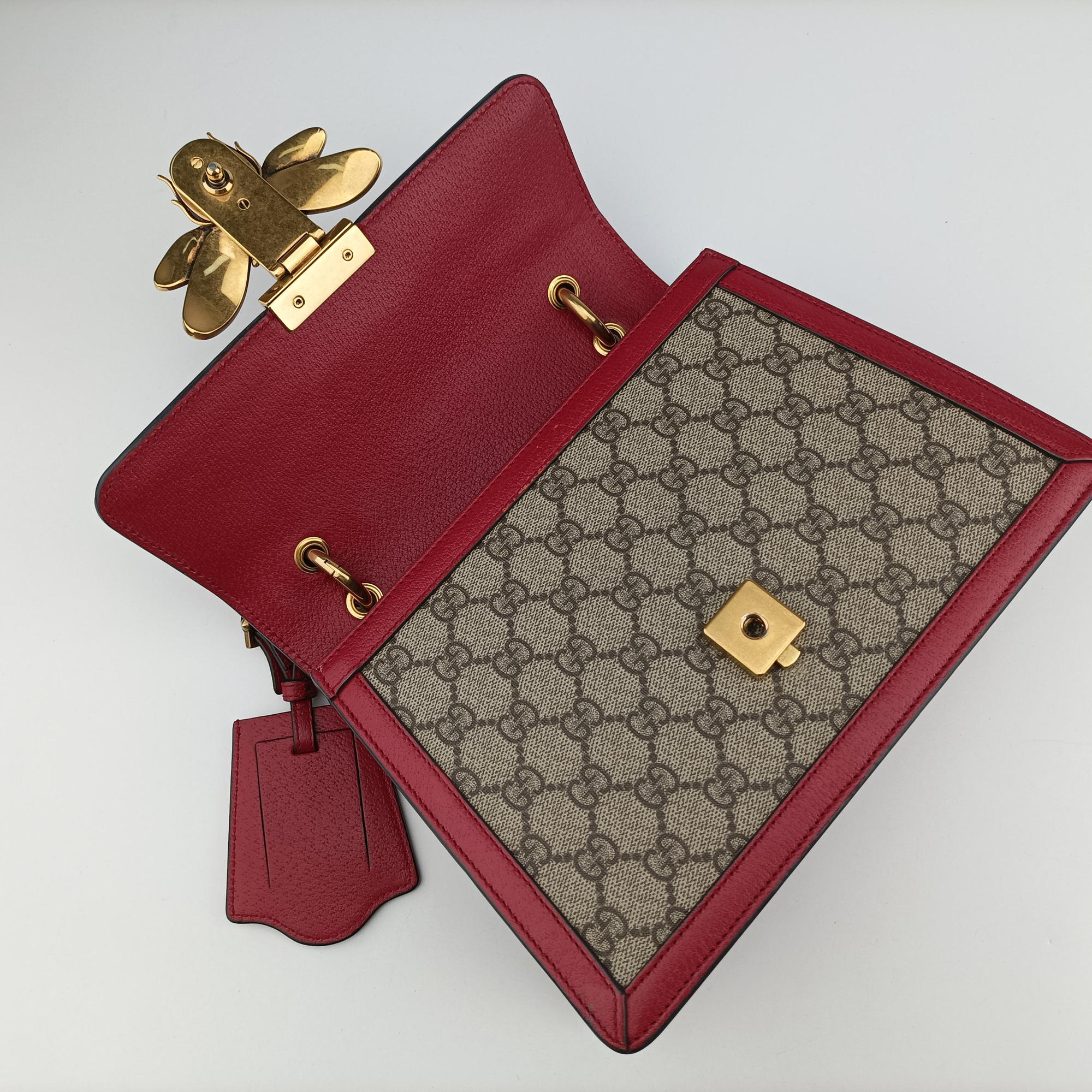 Queen Margaret Brown PVC coated canvas×Leather 476541 A027799125クイーン マーガレット ブラウン PVCコーティングキャンバス×レザー 476541 A027799125